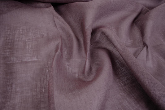 Sheer GAUZE linen fabric -  dark grey - 376SH