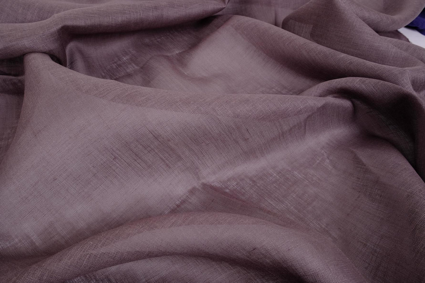 Sheer GAUZE linen fabric -  dark grey - 376SH