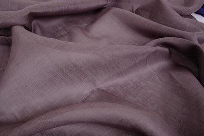 Sheer GAUZE linen fabric -  dark grey - 376SH