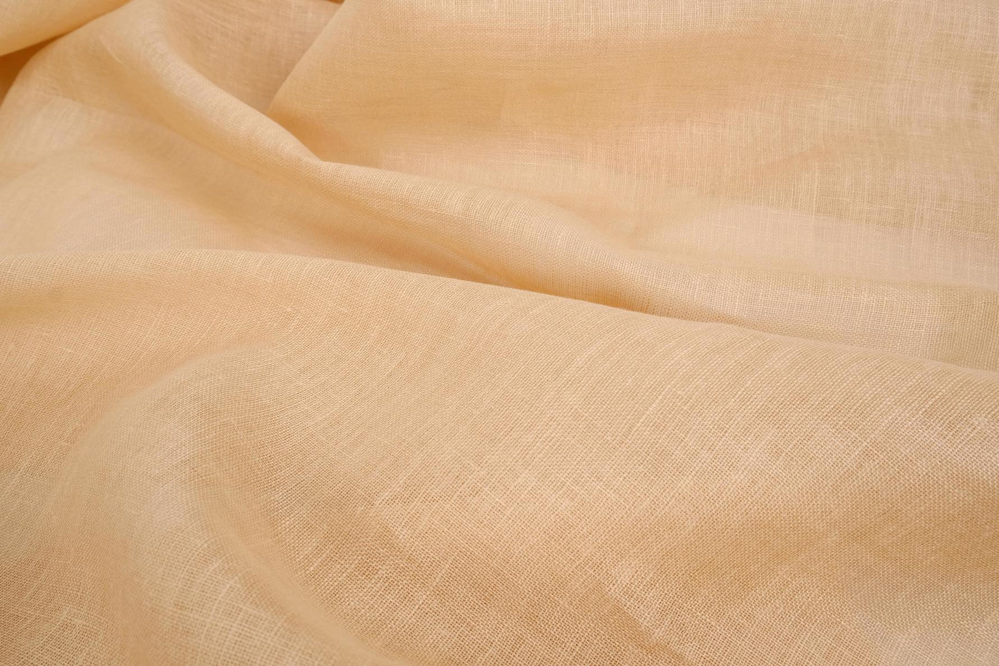 Sheer GAUZE linen fabric -  sand beige - 380SH