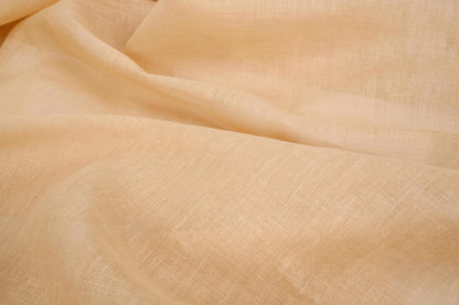 Sheer GAUZE linen fabric -  sand beige - 380SH