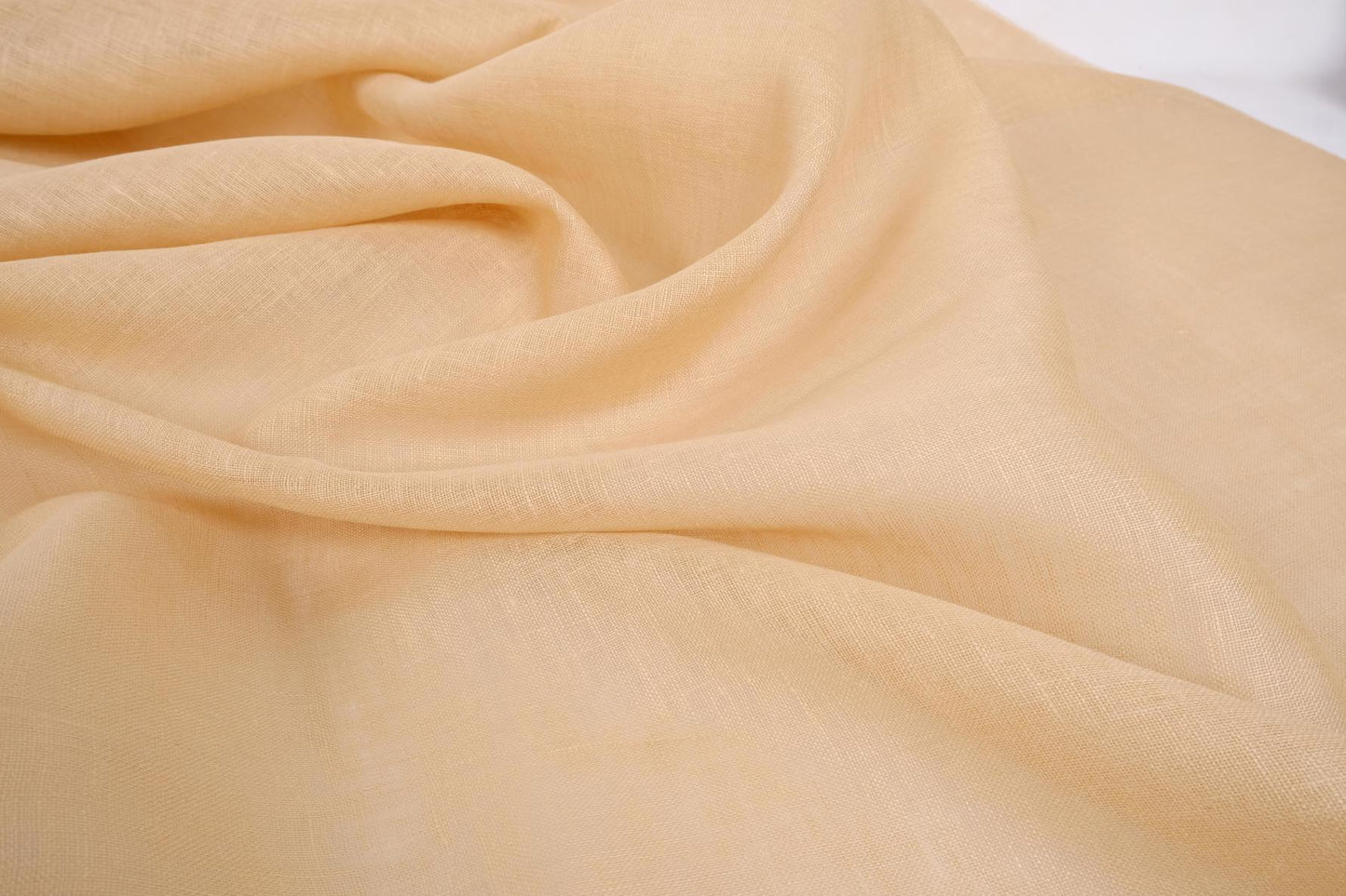 Sheer GAUZE linen fabric -  sand beige - 380SH