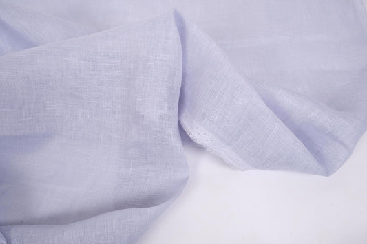Sheer GAUZE linen fabric -  baby blue- 382SH