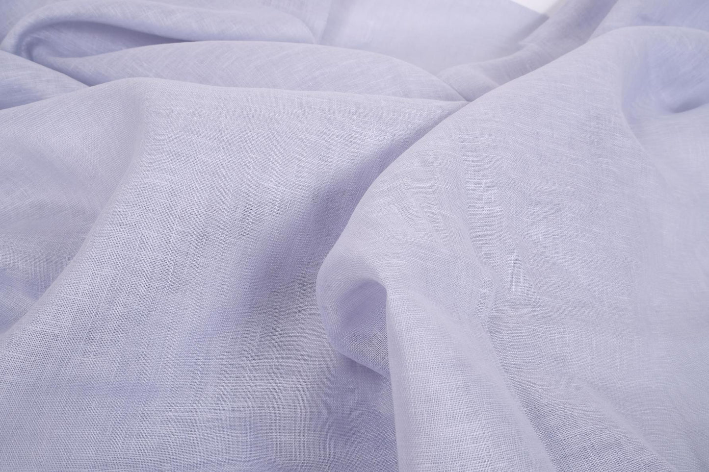 Sheer GAUZE linen fabric -  baby blue- 382SH
