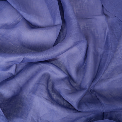 Sheer GAUZE linen fabric -  mist blue- 386SH