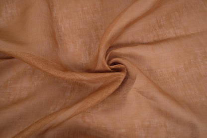 Sheer GAUZE linen fabric -  bronze - 390SH