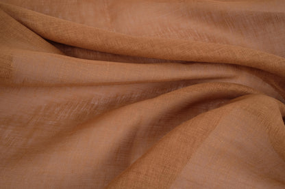 Sheer GAUZE linen fabric -  bronze - 390SH