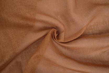 Sheer GAUZE linen fabric -  bronze - 390SH