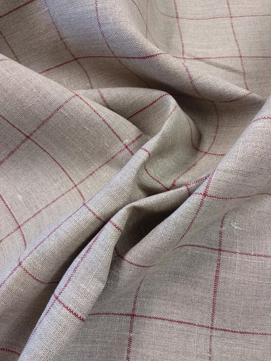 Windows  -  natur bordo -  linen fabric - 909M