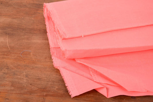 Lax pink - linen fabric - 180gsm - 990M - 32 cm left
