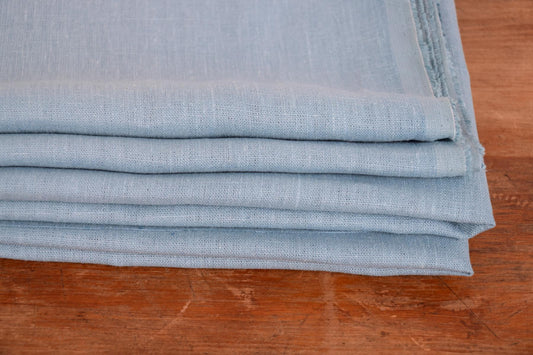 Water pale blue-green - linen fabric - 180gsm - 791M