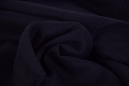 Black - linen fabric - 370M