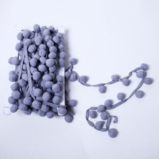 Pom-pon trim - big grey  - 1971S