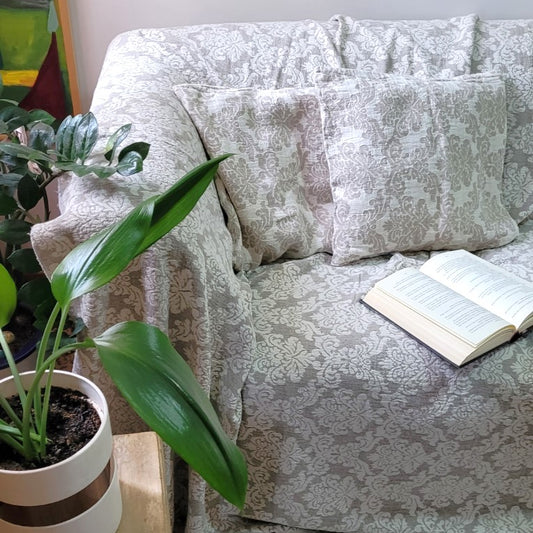 Natural Fantasy - linen blanket/sofa cover
