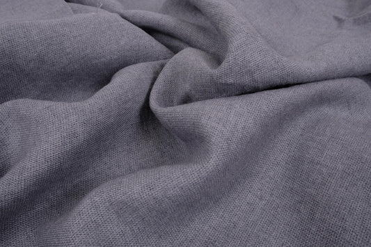 Wool Linen blend fabric - grey - 060V