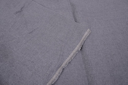 Wool Linen blend fabric - grey - 060V