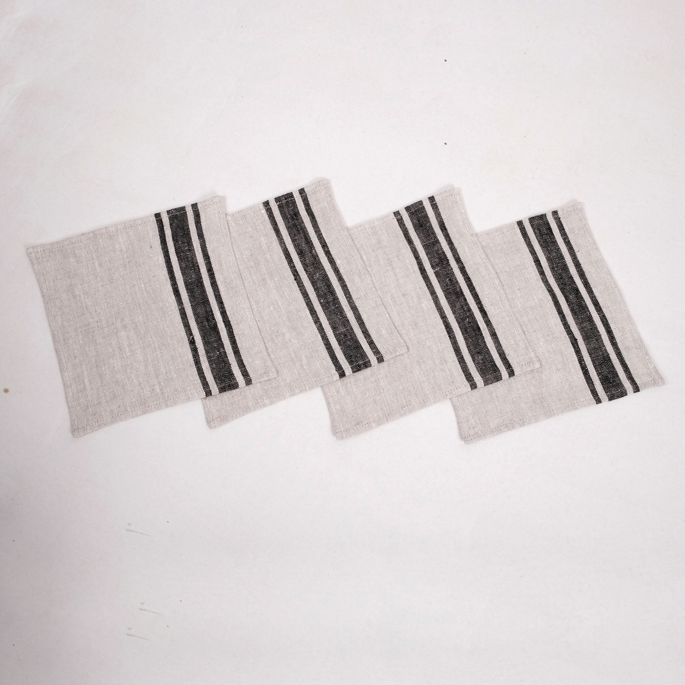 Black village  - napkin -  washed