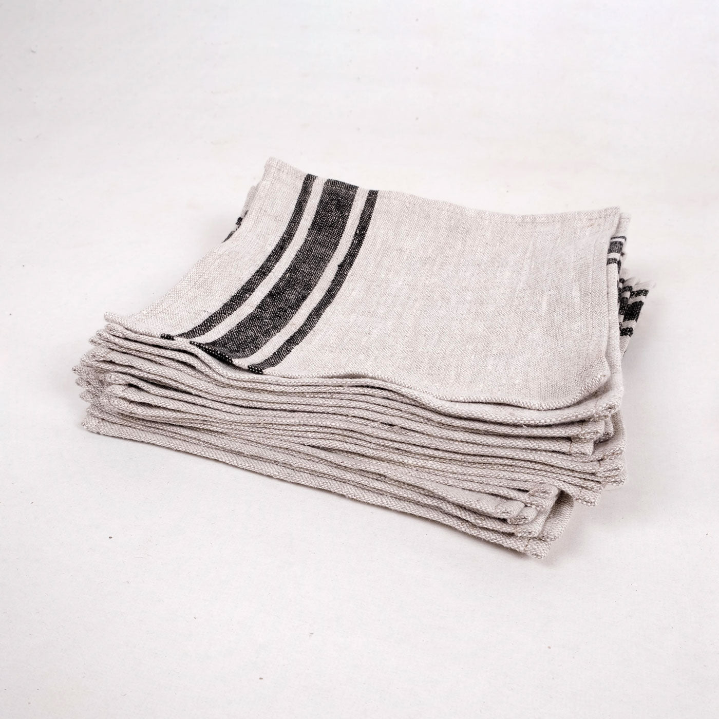 Black village  - napkin -  washed