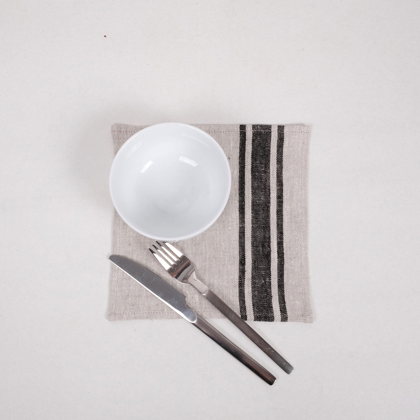 Black village  - napkin -  washed