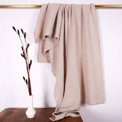 Natur  - Waffle Linen Bath Towel