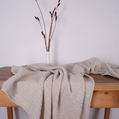 Natur  - Waffle Linen Bath Towel