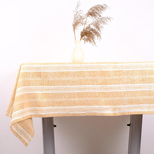 Yellow stripes - tablecloth