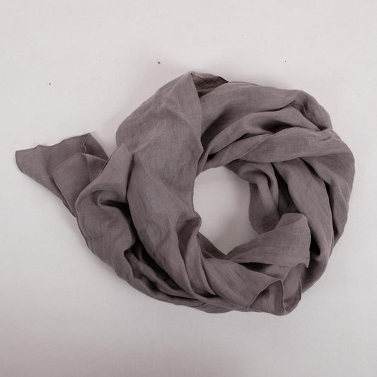 Grey - Linen scarf