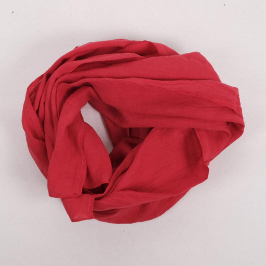 Red raspberry - Linen scarf