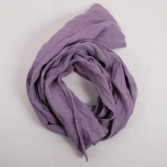 Purple lillac- Linen scarf