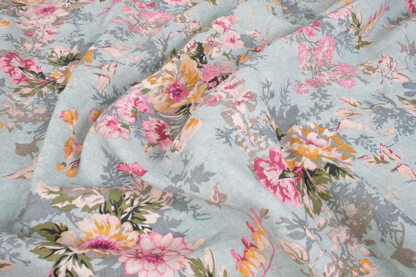 Pastel floral blue print - 9900P