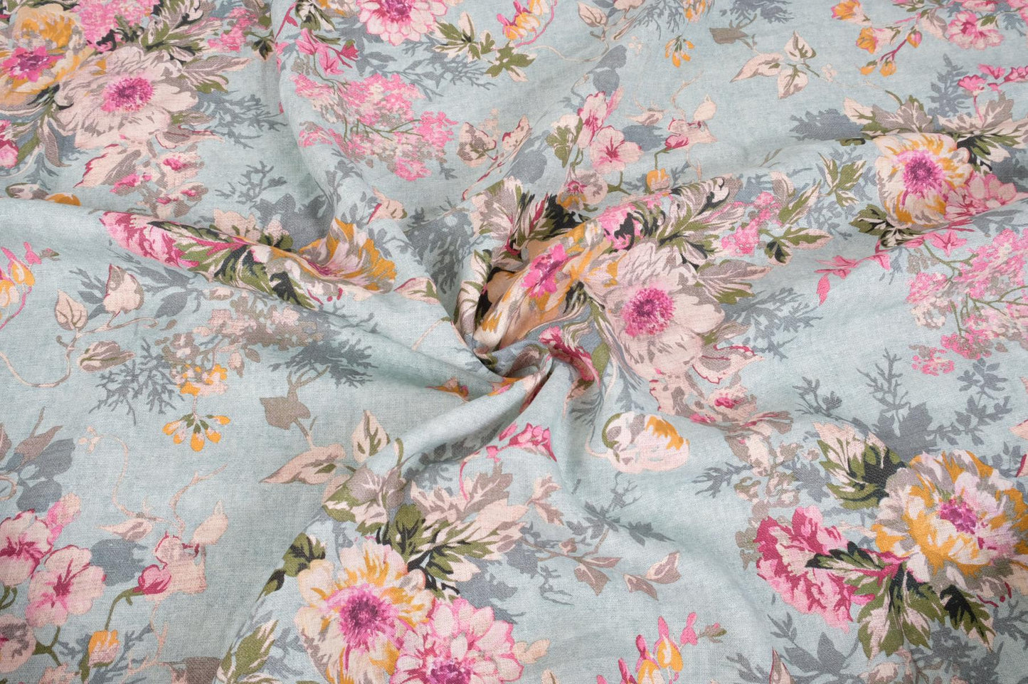 Pastel floral blue print - 9900P