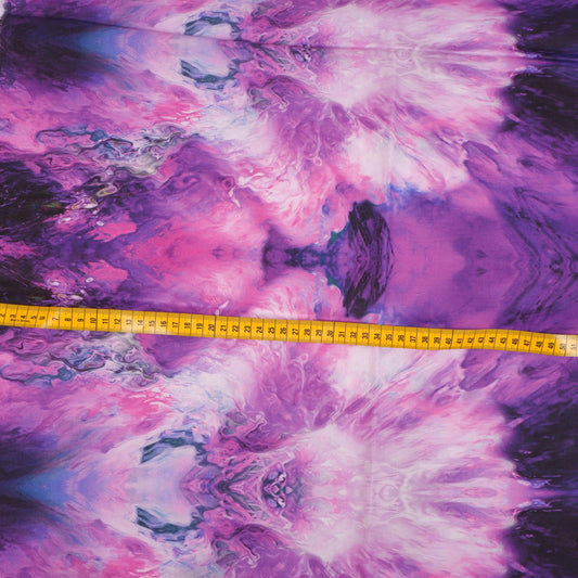 Digital print-lilac black stripes - 9954P