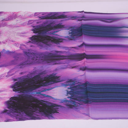 Digital print-lilac black stripes - 9954P