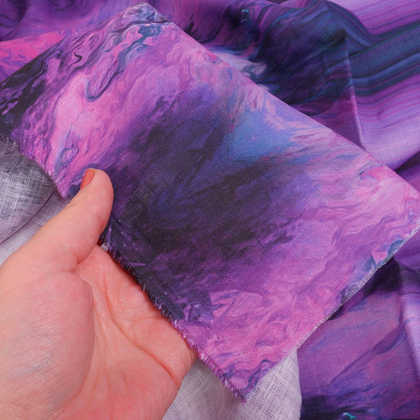 Digital print-lilac black stripes - 9954P