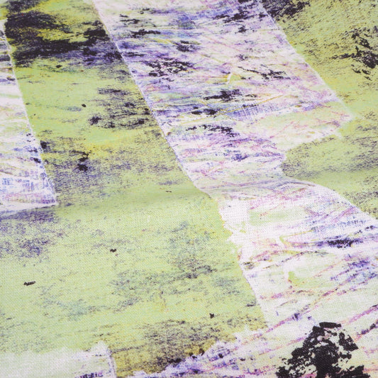 Digital green-black abstract print - 9957P