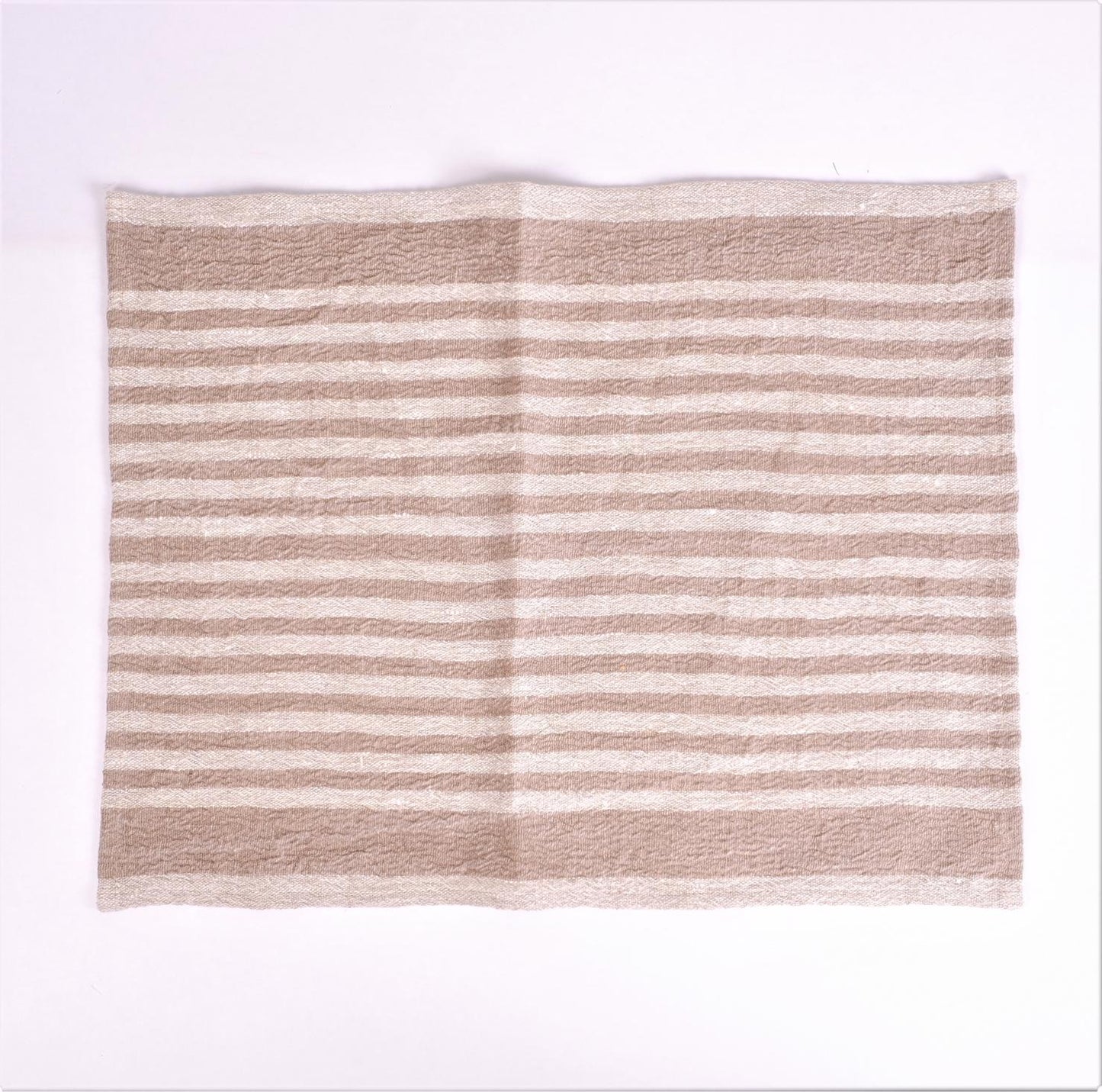 Natur linen napkin - brown stripes - Provence