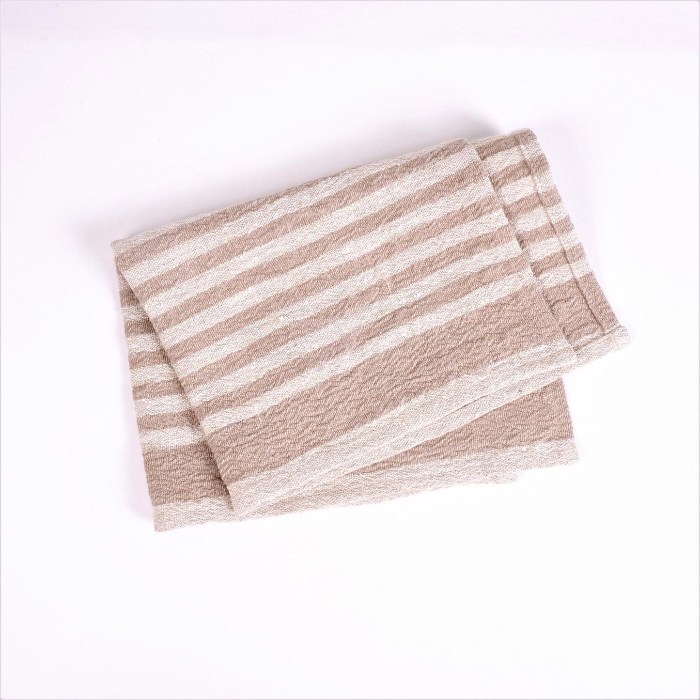 Natur linen napkin - brown stripes - Provence