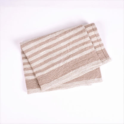 Natur linen napkin - brown stripes - Provence