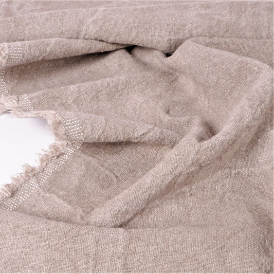 Extra heavy - Dense - natural linen fabric - prewashed - 8837W