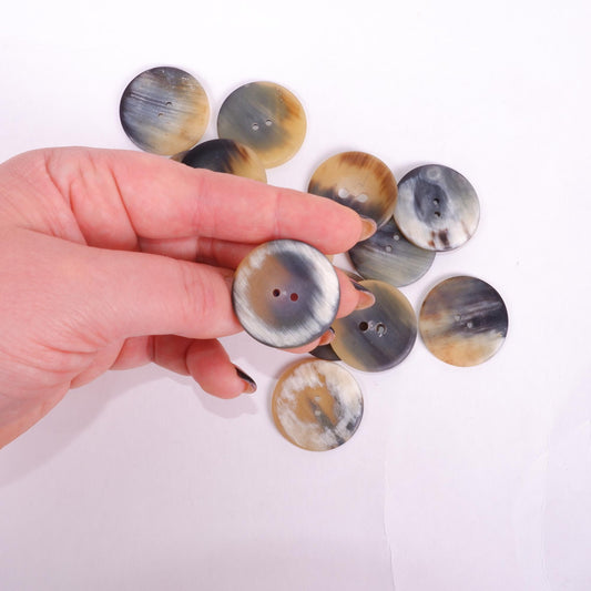 Horn buttons - size 32 mm -  2 holes