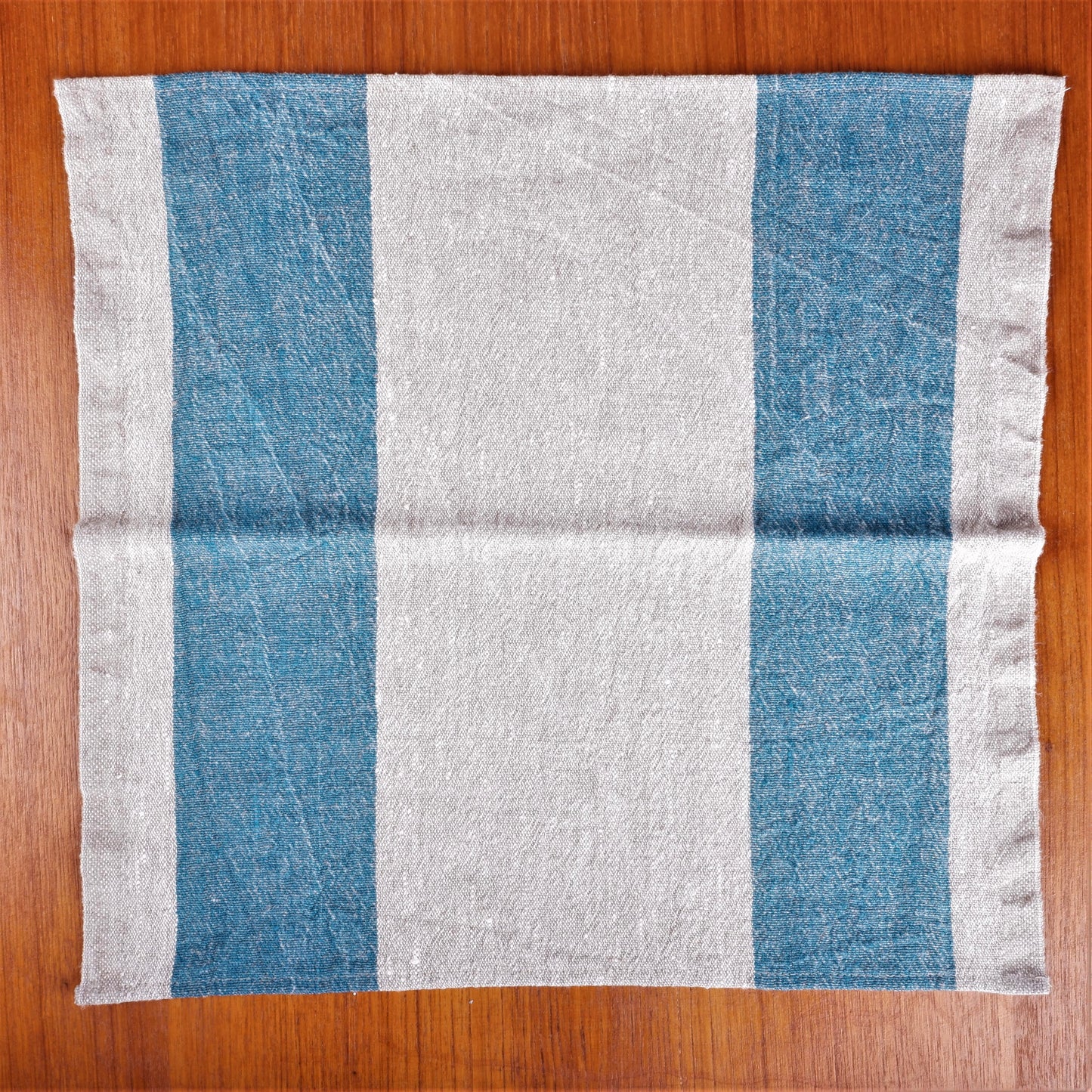Natur - ocean blue - striped napkin - Tuscany