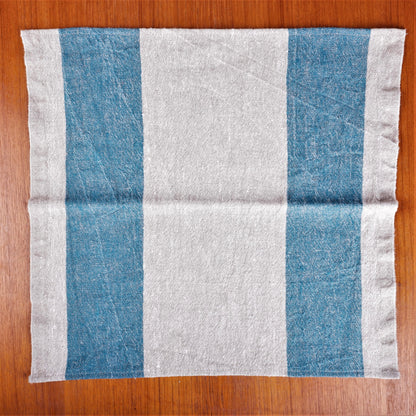 Natur - ocean blue - striped napkin - Tuscany