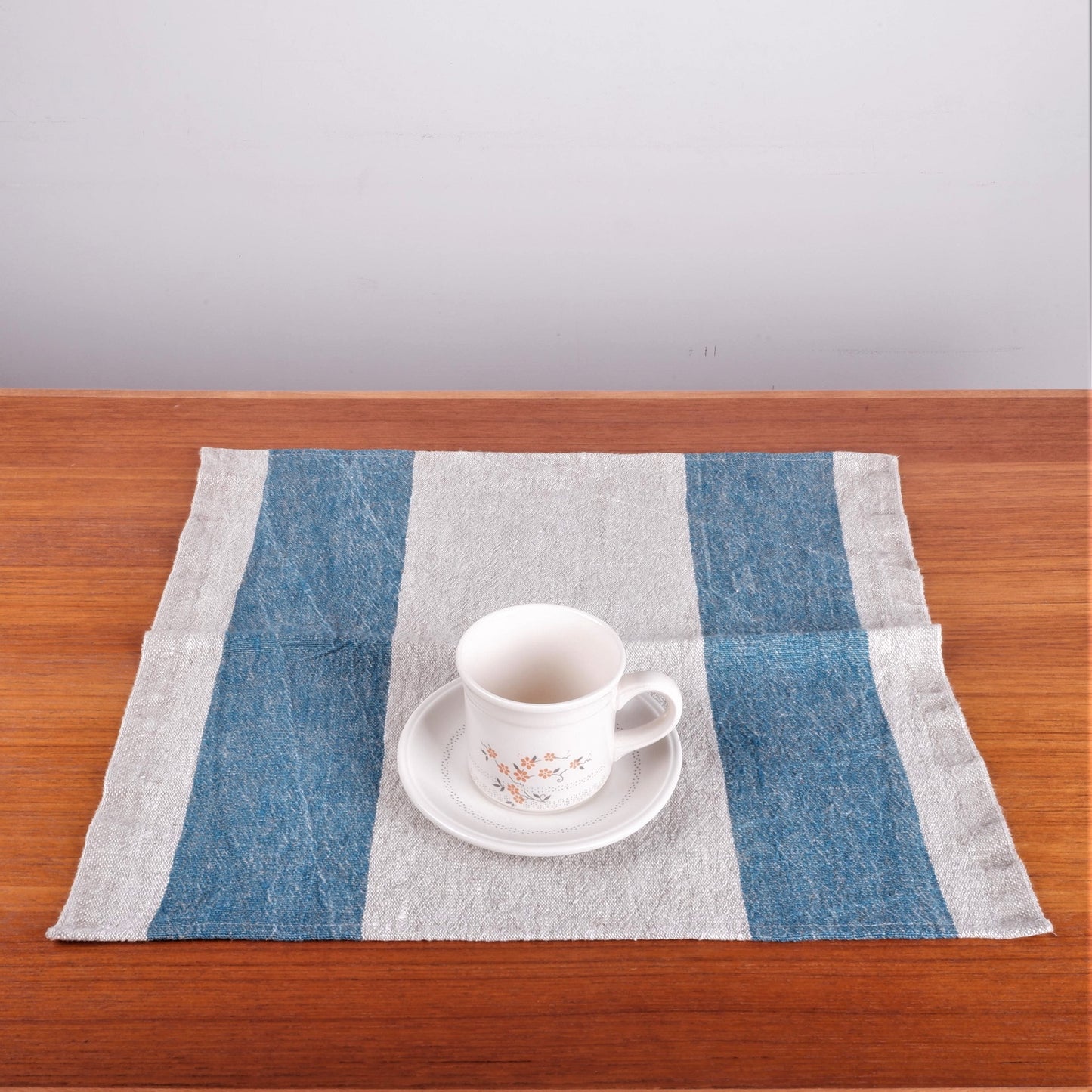 Natur - ocean blue - striped napkin - Tuscany