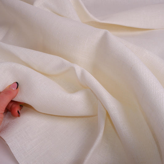 Offwhite -twill - linen fabric - 560H