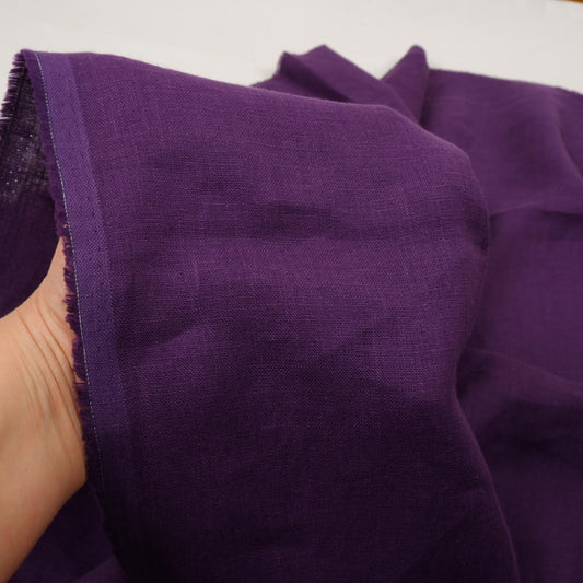 Purple - linen fabric - Regular - 180g/² - 590M