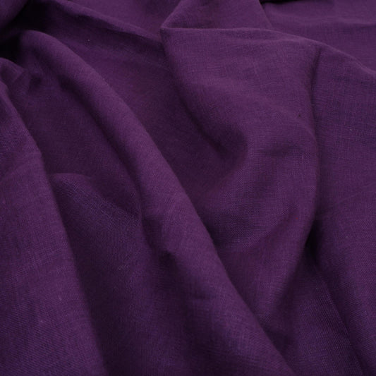 Purple - linen fabric - Regular - 180g/² - 590M