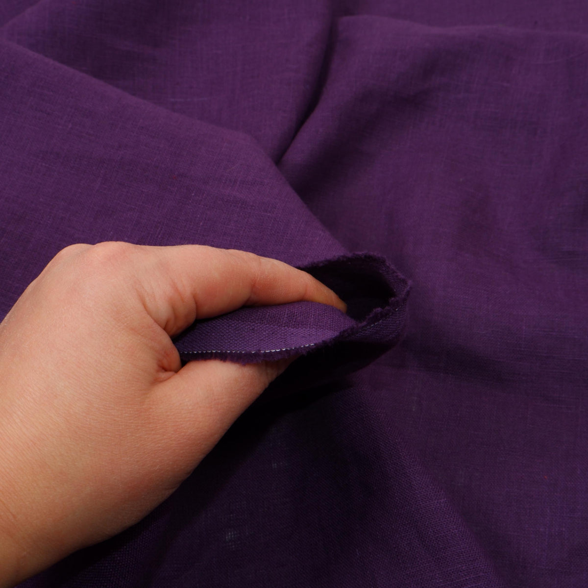 Purple - linen fabric - Regular - 180g/² - 590M