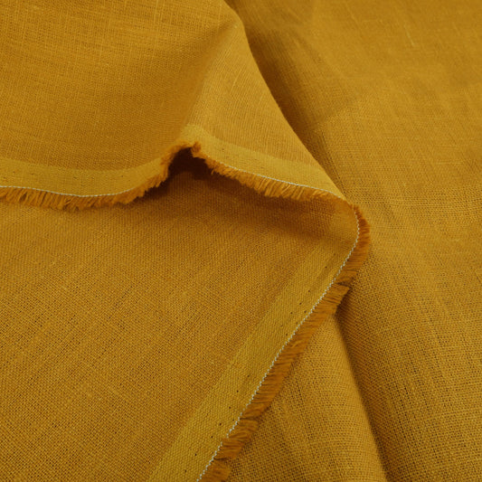 Mustard - linen fabric - Regular - 180g/² - 912M