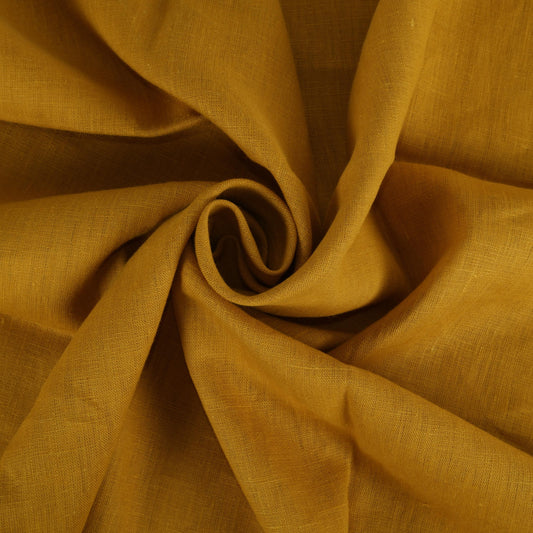 Mustard - linen fabric - Regular - 180g/² - 912M