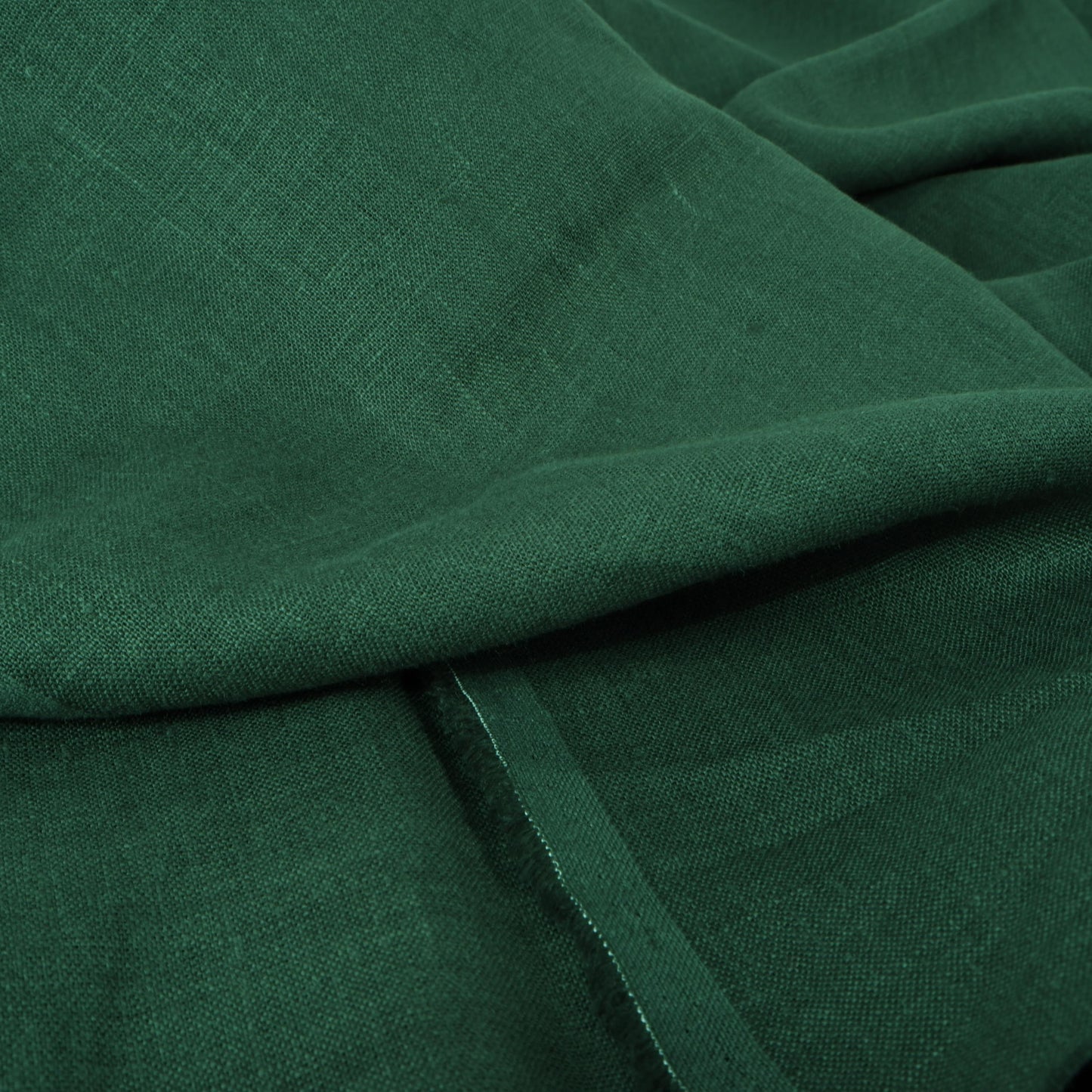 Hunter green- linen fabric - 180g/² - 594M